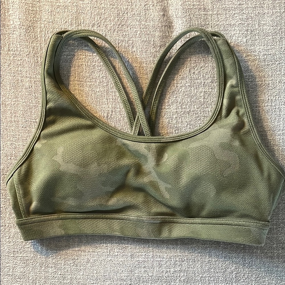 P'tula Olive Green Sports Bra